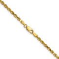14K 30 inch 3mm Diamond-cut Rope with Lobster Clasp Chain - Detail View 3