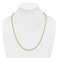 14K 24 inch 3mm Diamond-cut Rope with Lobster Clasp Chain - Detail View 4