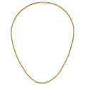 14K 24 inch 3mm Diamond-cut Rope with Lobster Clasp Chain - Detail View 5