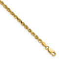 14K 26 inch 3mm Diamond-cut Rope with Lobster Clasp Chain - 14k Yellow Gold (Length: 26, Width: 3)