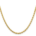 14K 20 inch 3.25mm Diamond-cut Rope with Lobster Clasp Chain - Detail View 2