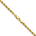 14K 26 inch 3.25mm Diamond-cut Rope with Lobster Clasp Chain - Detail View 3