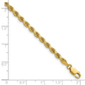14K 26 inch 3.25mm Diamond-cut Rope with Lobster Clasp Chain - Detail View 9