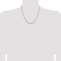 14K 20 inch 3.25mm Diamond-cut Rope with Lobster Clasp Chain - Detail View 4