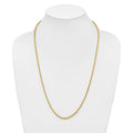 14K 26 inch 3.25mm Diamond-cut Rope with Lobster Clasp Chain - Detail View 4