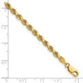 14K 20 inch 3.5mm Diamond-cut Rope with Lobster Clasp Chain - Detail View 5