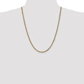 14K 24 inch 3.5mm Diamond-cut Rope with Lobster Clasp Chain - Detail View 4