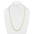 14K 28 inch 3.5mm Diamond-cut Rope with Lobster Clasp Chain - Detail View 4