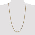 14K 30 inch 3.5mm Diamond-cut Rope with Lobster Clasp Chain - Detail View 4