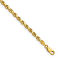 14K 28 inch 3.5mm Diamond-cut Rope with Lobster Clasp Chain - 14k Yellow Gold (Length: 28, Width: 3.5)