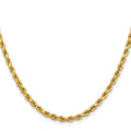 14K 26 inch 3.75mm Diamond-cut Rope with Lobster Clasp Chain - Detail View 2