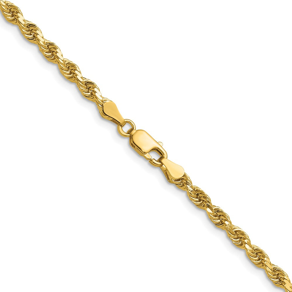 14K 26 inch 3.75mm Diamond-cut Rope with Lobster Clasp Chain - Detail View 3