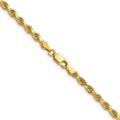 14K 24 inch 3.75mm Diamond-cut Rope with Lobster Clasp Chain - Detail View 3