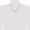 14K 20 inch 3.75mm Diamond-cut Rope with Lobster Clasp Chain - Detail View 4