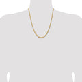 14K 22 inch 3.75mm Diamond-cut Rope with Lobster Clasp Chain - Detail View 4