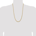 14K 26 inch 3.75mm Diamond-cut Rope with Lobster Clasp Chain - Detail View 4