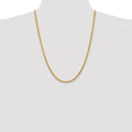 14K 24 inch 4mm Diamond-cut Rope with Lobster Clasp Chain - Detail View 4