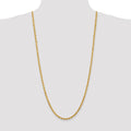 14K 30 inch 4mm Diamond-cut Rope with Lobster Clasp Chain - Detail View 4