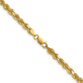 14K 22 inch 4.25mm Diamond-cut Rope with Lobster Clasp Chain - Detail View 3