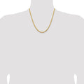 14K 20 inch 4.25mm Diamond-cut Rope with Lobster Clasp Chain - Detail View 4