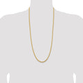 14K 30 inch 4.25mm Diamond-cut Rope with Lobster Clasp Chain - Detail View 4